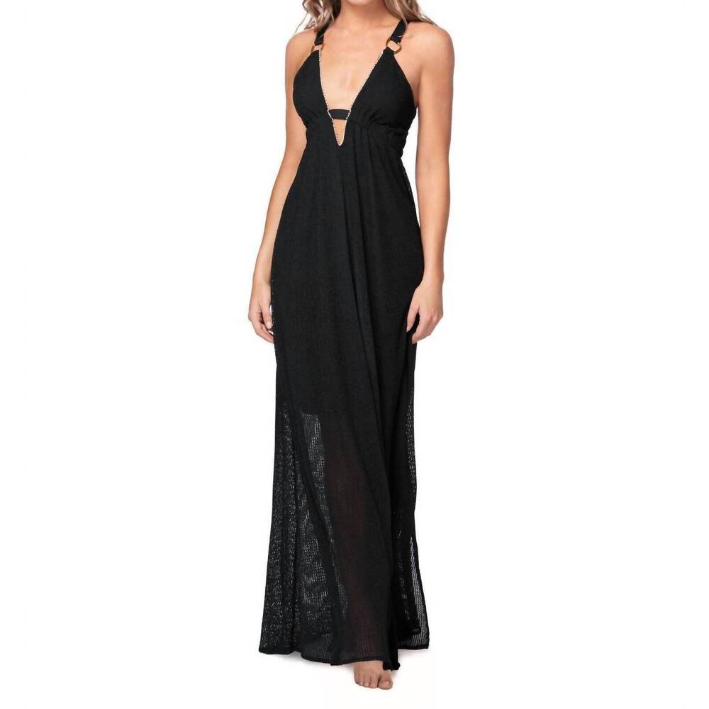 NEW OLA AZUL lilly ash dress in black